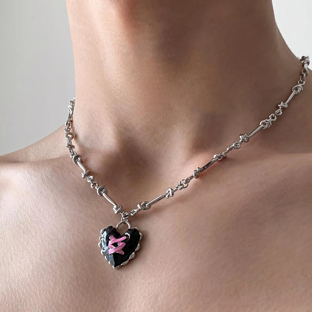 Accessories Adjustable Charm Link Choker Necklace