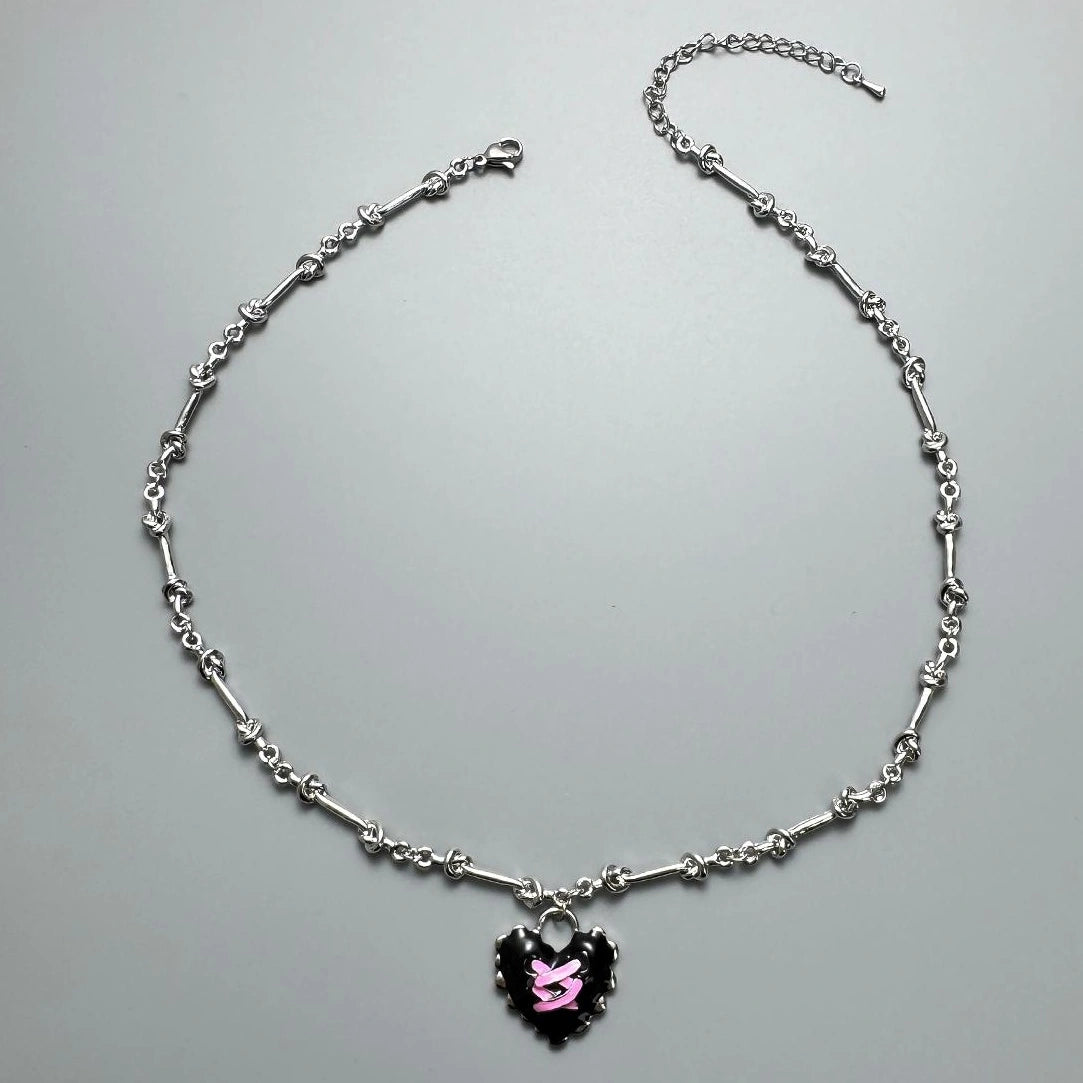 Accessories Adjustable Charm Link Choker Necklace