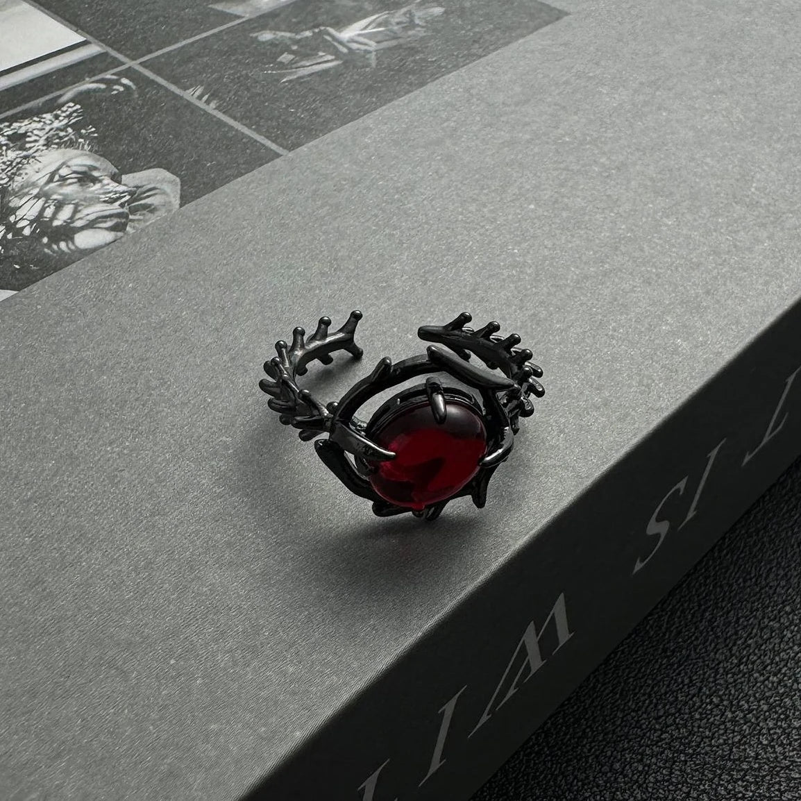 Accessories Adjustable Gothic Zircon Thorn Ring