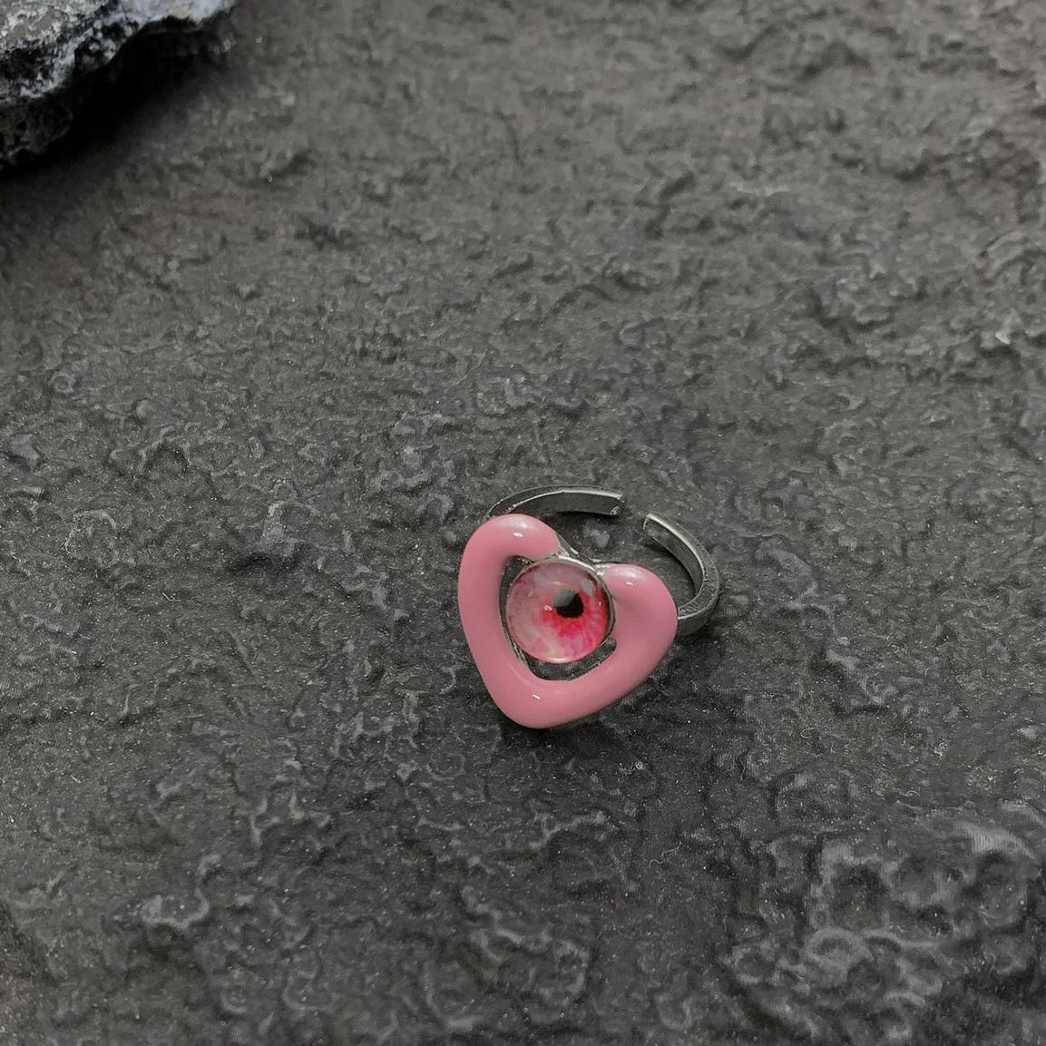 Accessories Adjustable Pink Evil Eye Ring