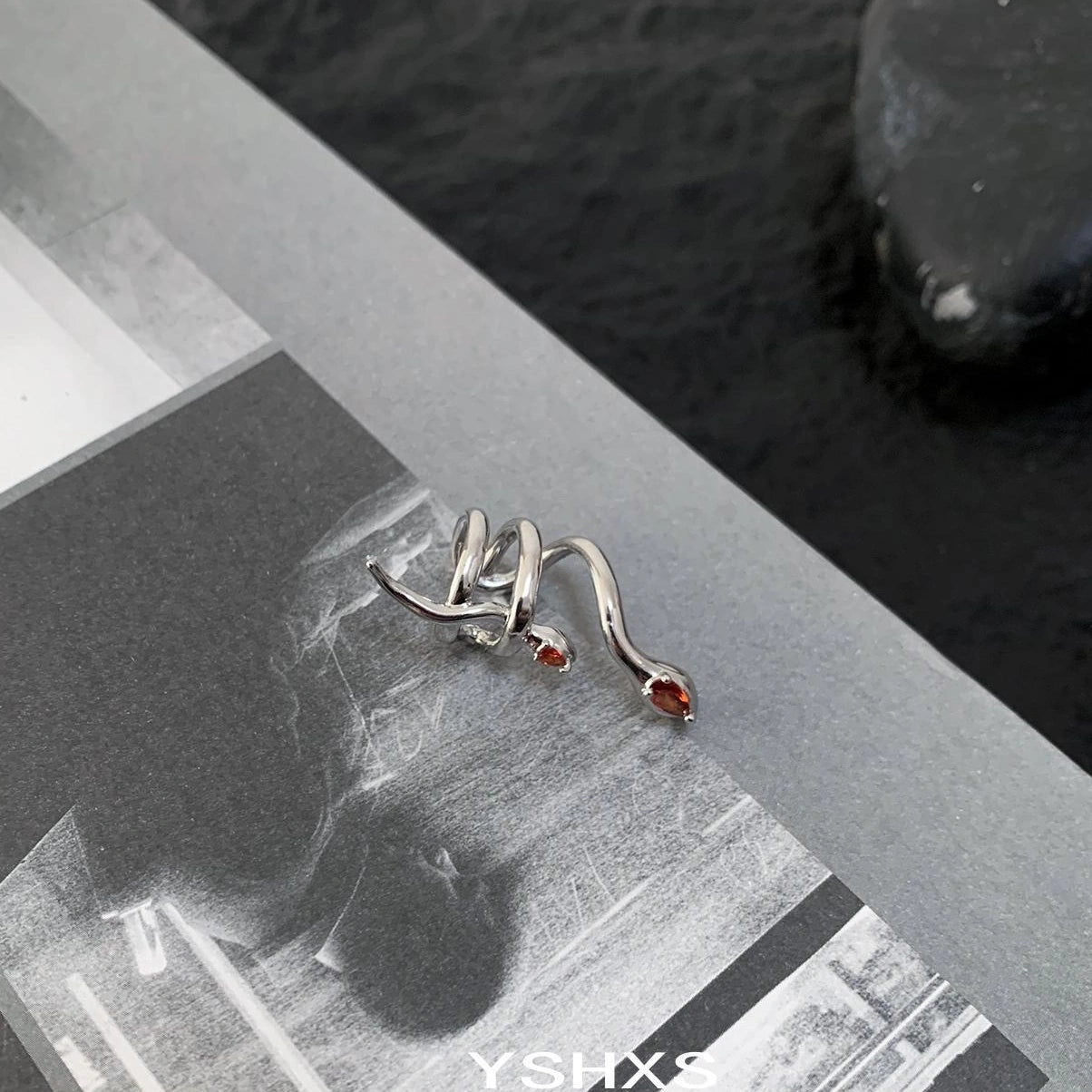 Accessories Adjustable Red Eye Snake Ear Cuff
