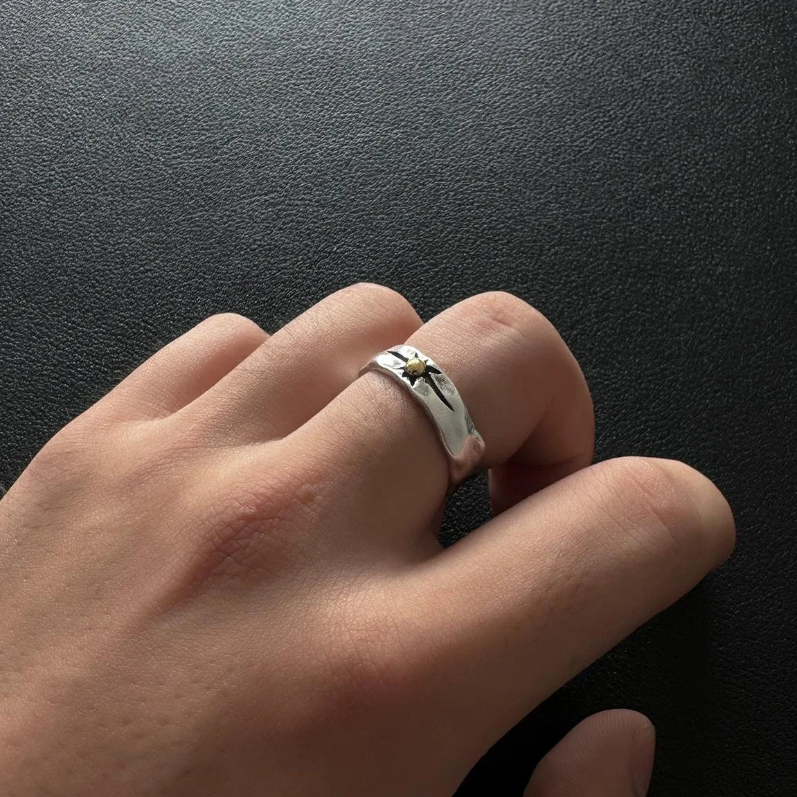 Accessories Adjustable Solar Ring Men S Vintage Titanium Steel