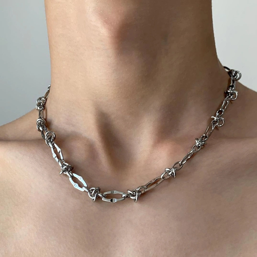 Accessories Adjustable Titanium Steel Collar Necklace