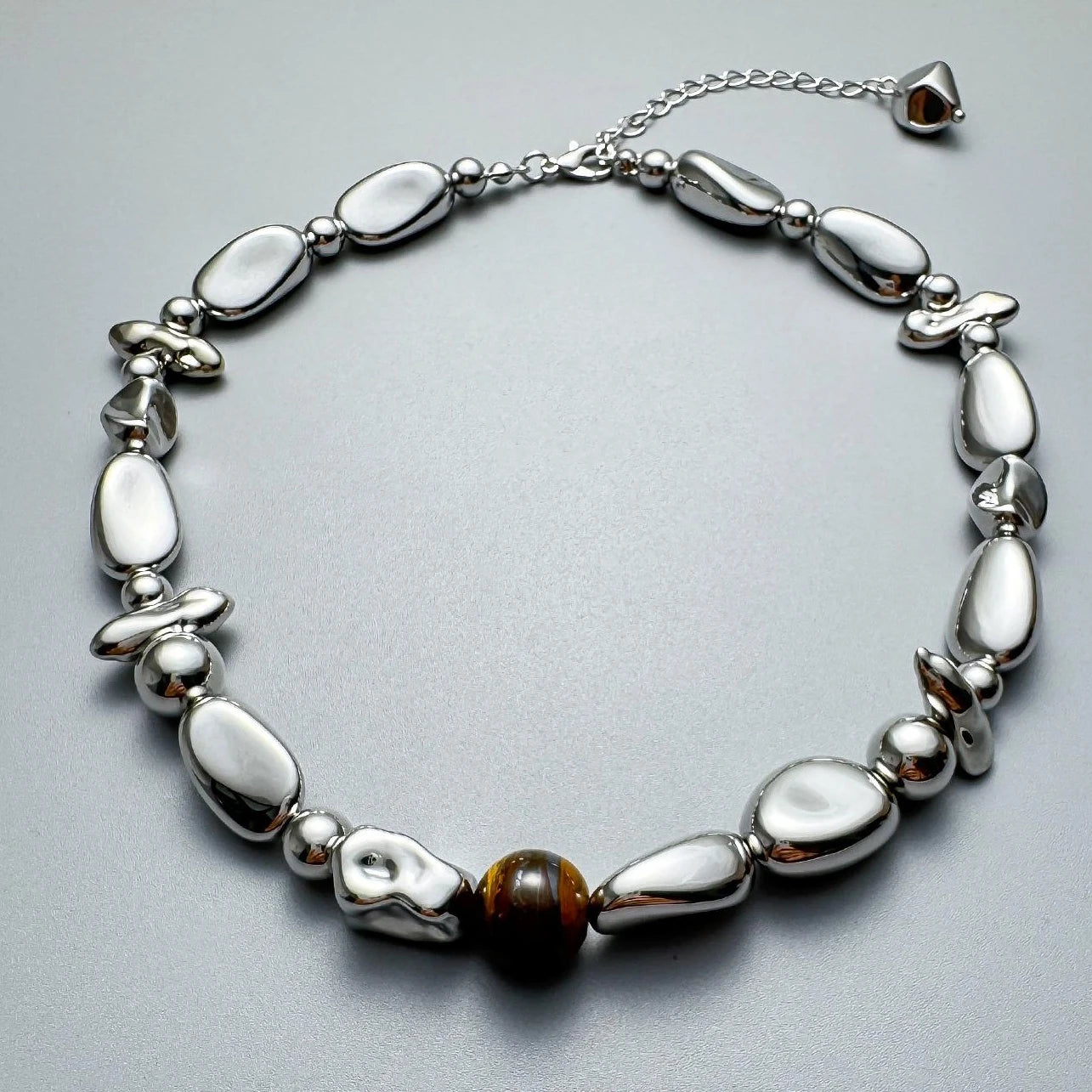 Accessories Asymmetric Geometric Choker