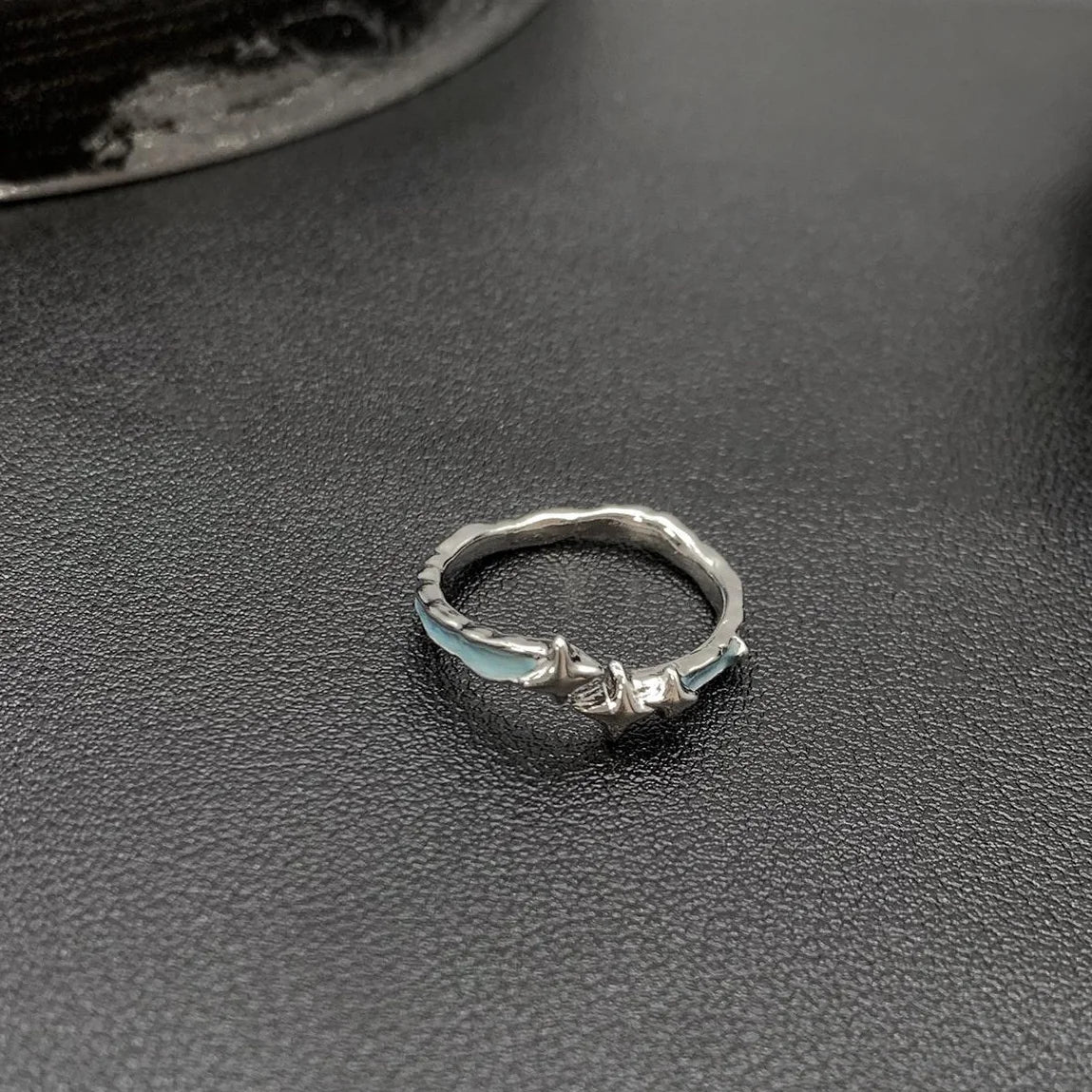 Accessories Blue Star Adjustable Minimalist Ring