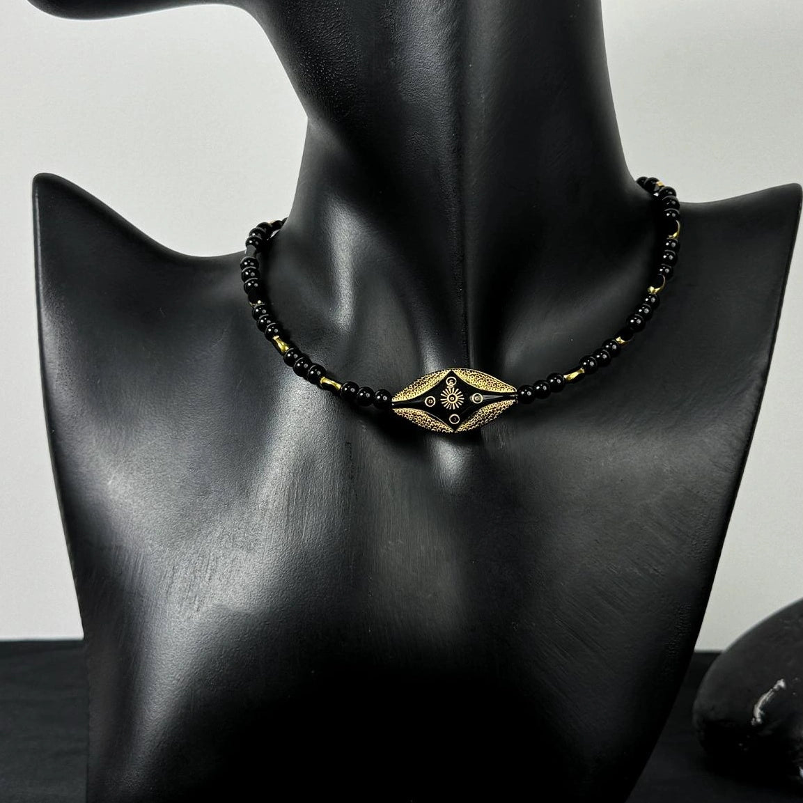 Accessories Bohemian Beaded Choker Necklace 
 V-neck 
 T-shirt 
 Long Sleeve