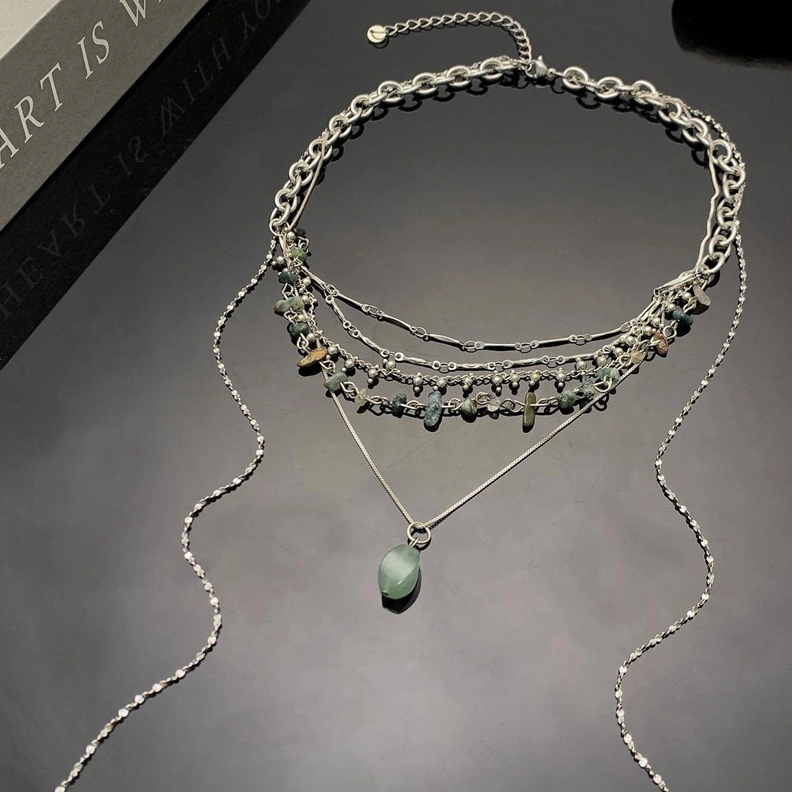Accessories Bohemian Turquoise Multi Layer Fringe Pendant Necklace
