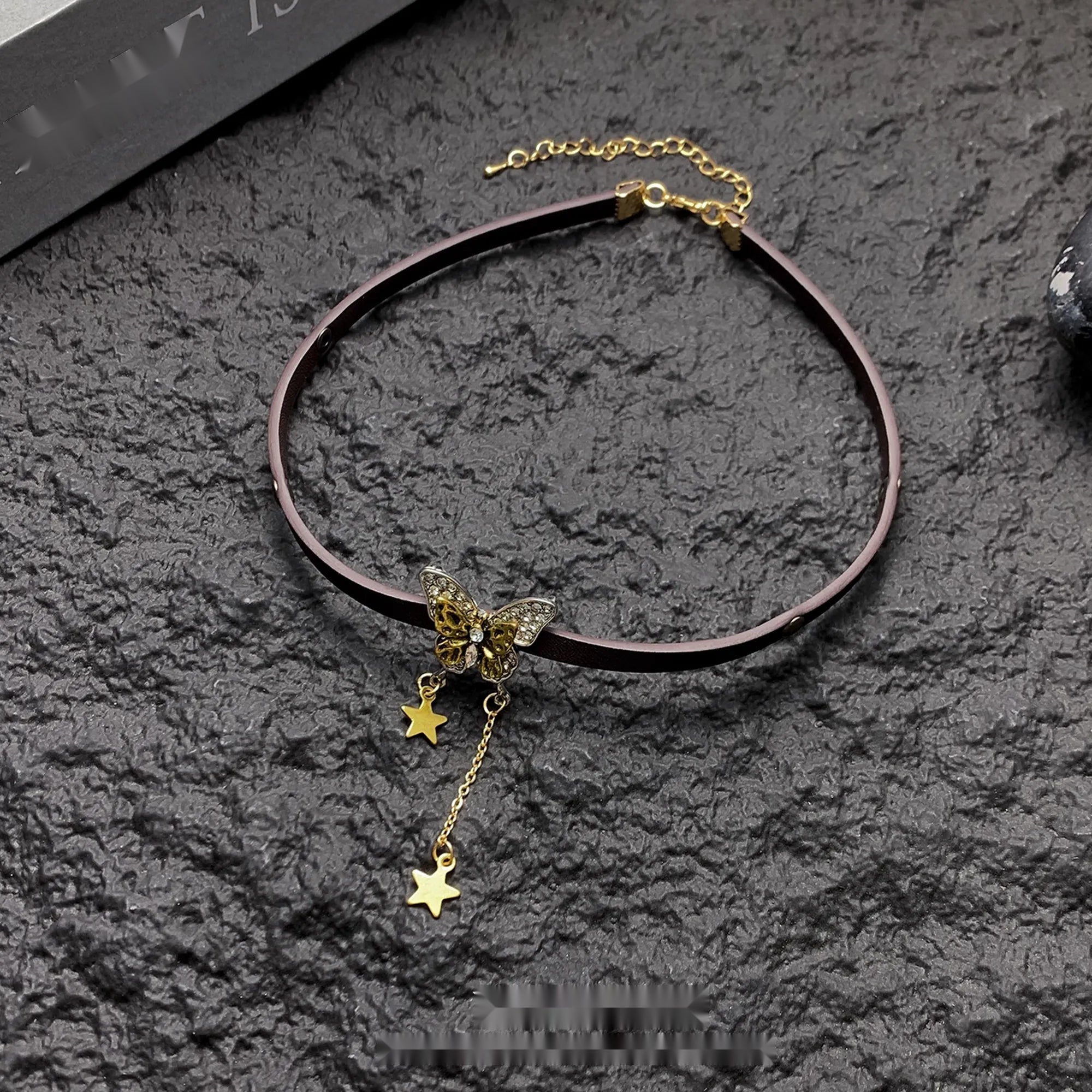 Accessories_Brown_Leather_Butterfly_Star_Choker_Necklace_MISSTT