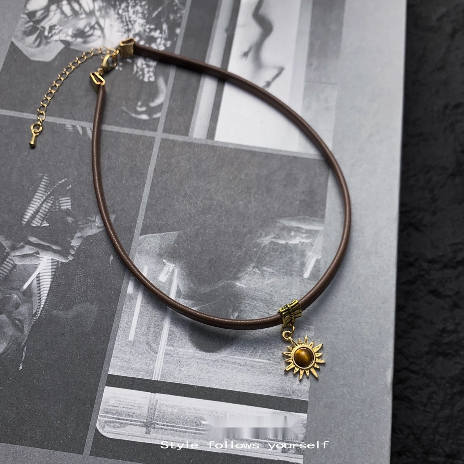 Accessories_Brown_Leather_Sunstone_Tiger_Eye_Choker_Necklace_MISSTT