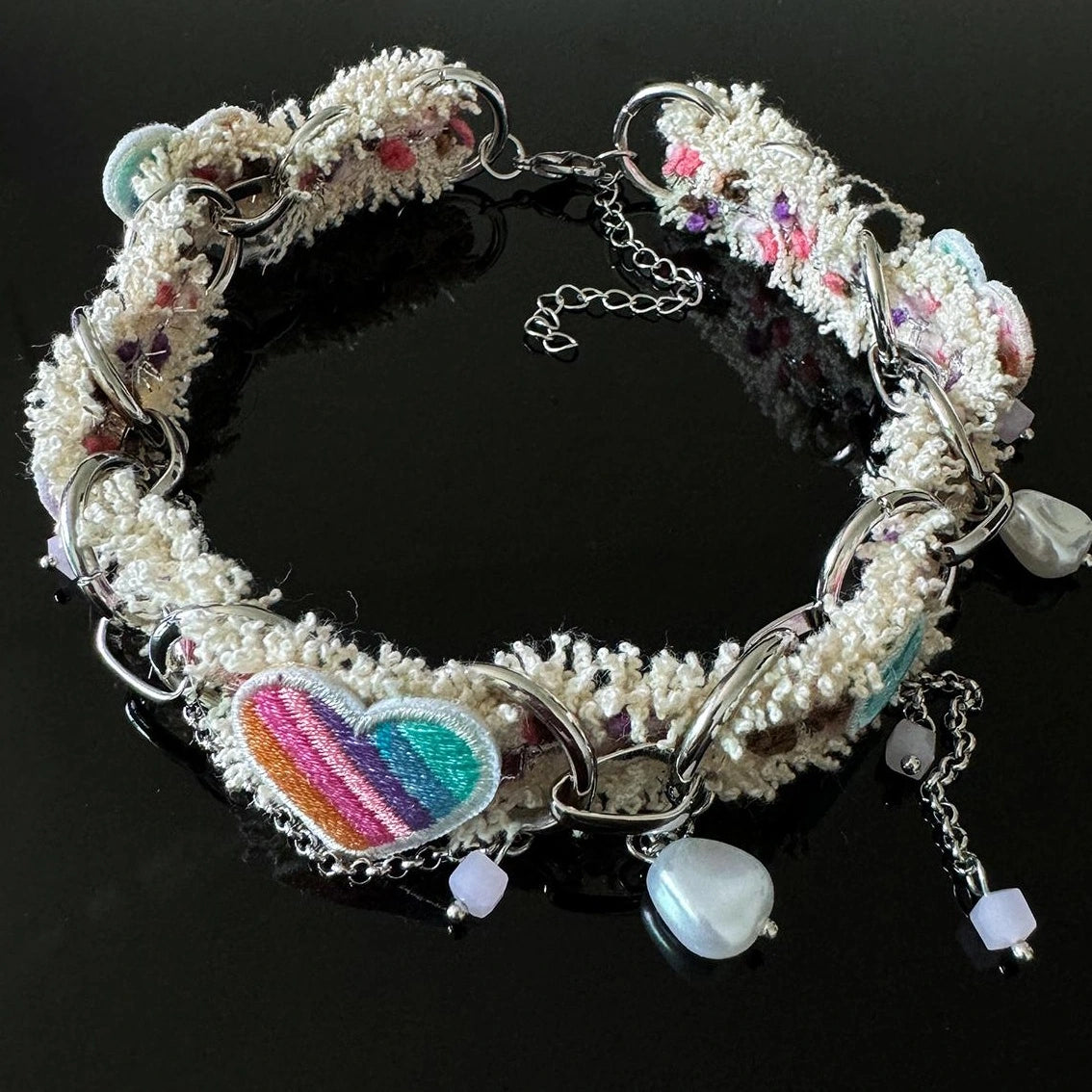 Accessories Colorful Heart Choker Necklace