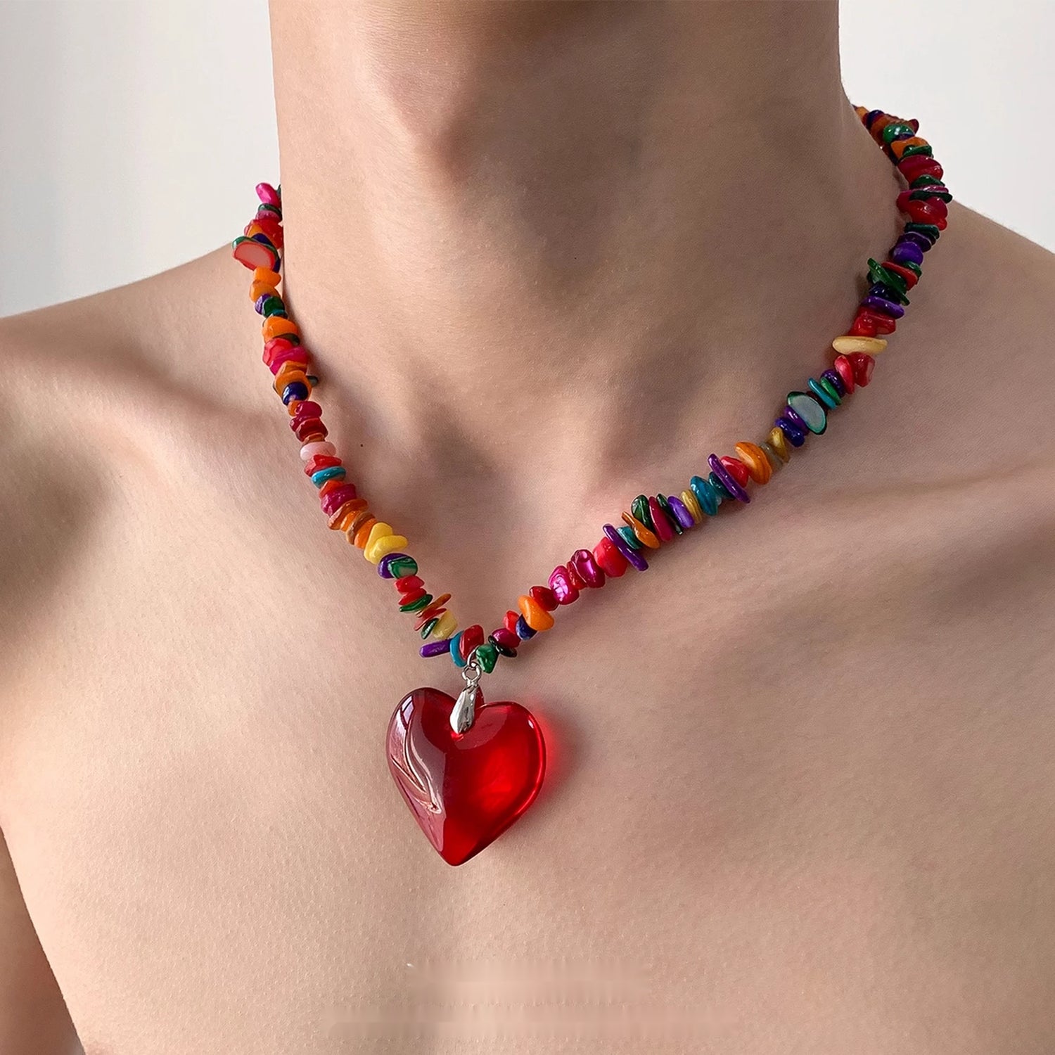 Accessories_Colorful_Stone_Dopamine_Red_Heart_Pendant_Necklace_MISSTT