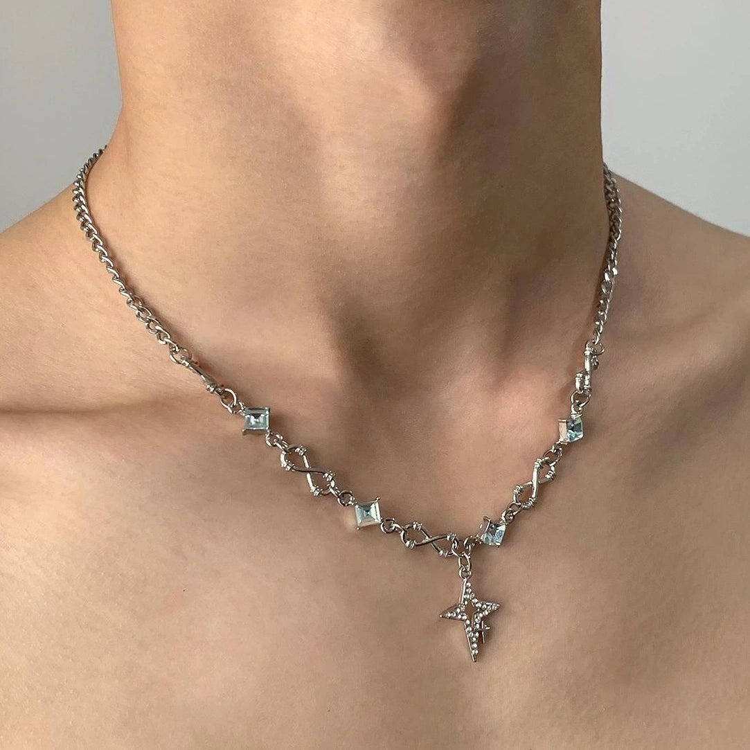 Accessories Cross Layered Collar Choker Necklace