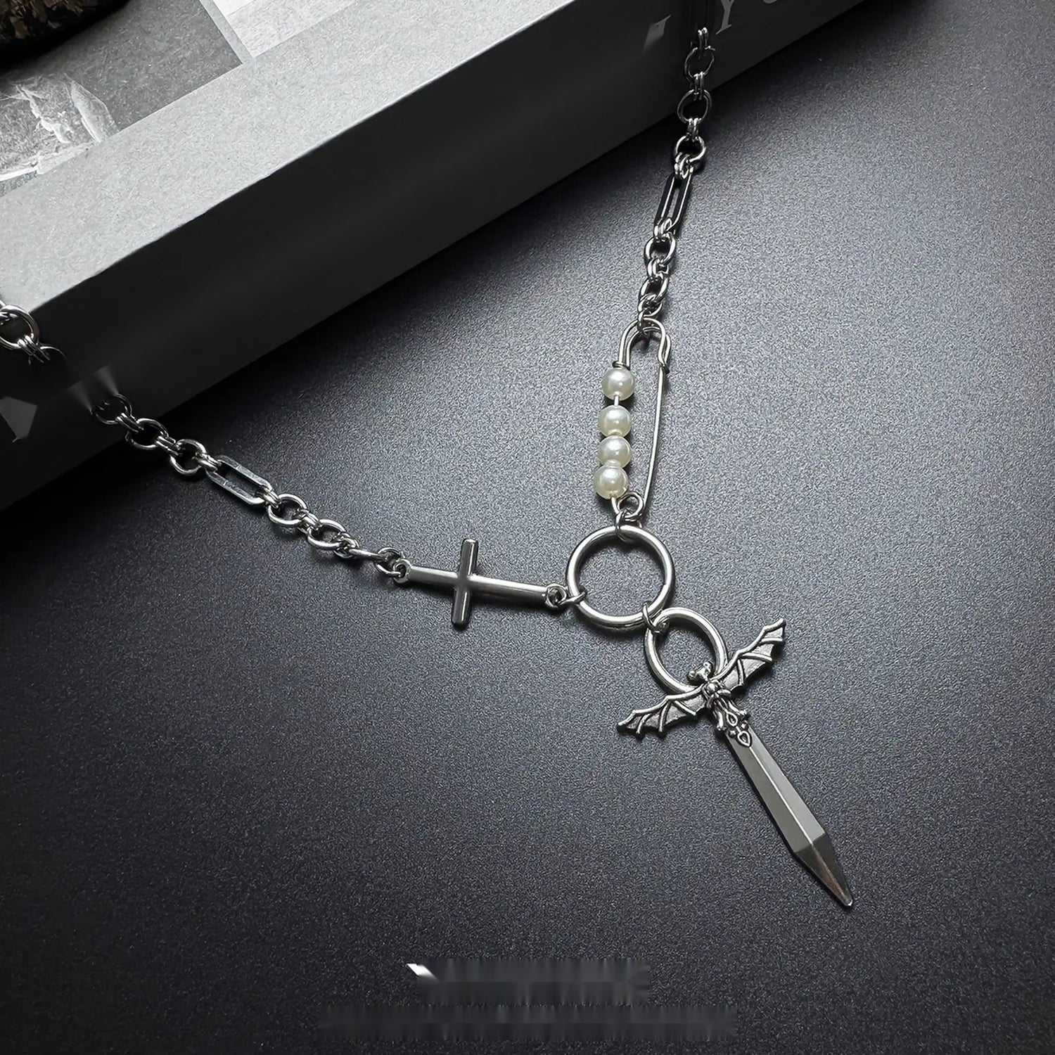 Accessories_Cross_Sword_Pearl_Pendant_Punk_Collar_Necklace_MISSTT