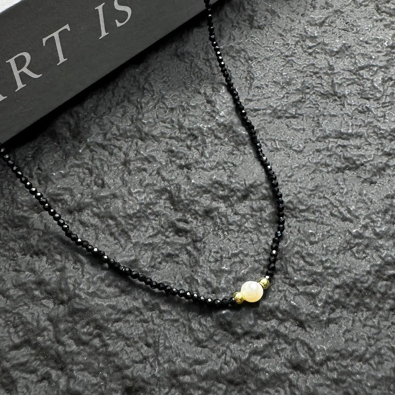 Accessories Crystal Beaded Pearl Pendant Choker Necklace