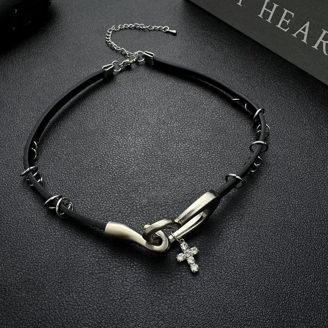 Accessories Crystal Heart Punk Choker