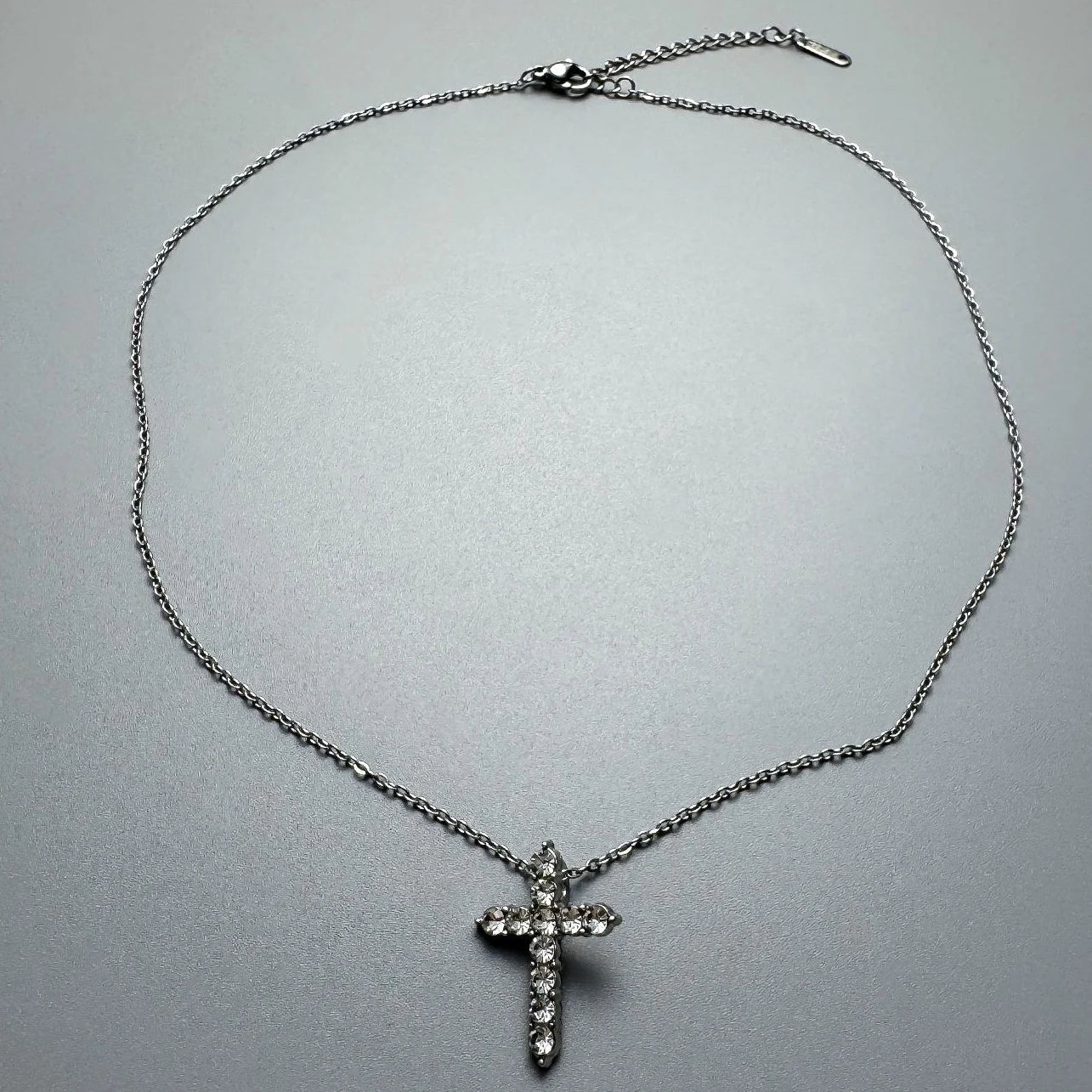 Accessories Cubic Zirconia Cross Pendant Necklace