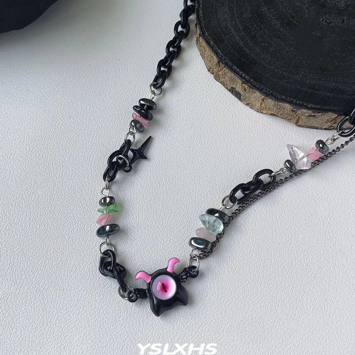 Accessories Dark Dopamine Demon Multilayer Beaded Necklace