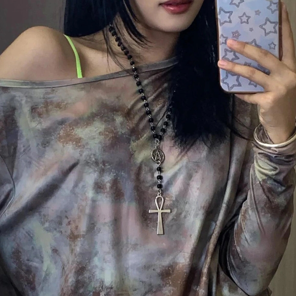 Accessories Dark Punk Gothic Cross Pendant Necklace