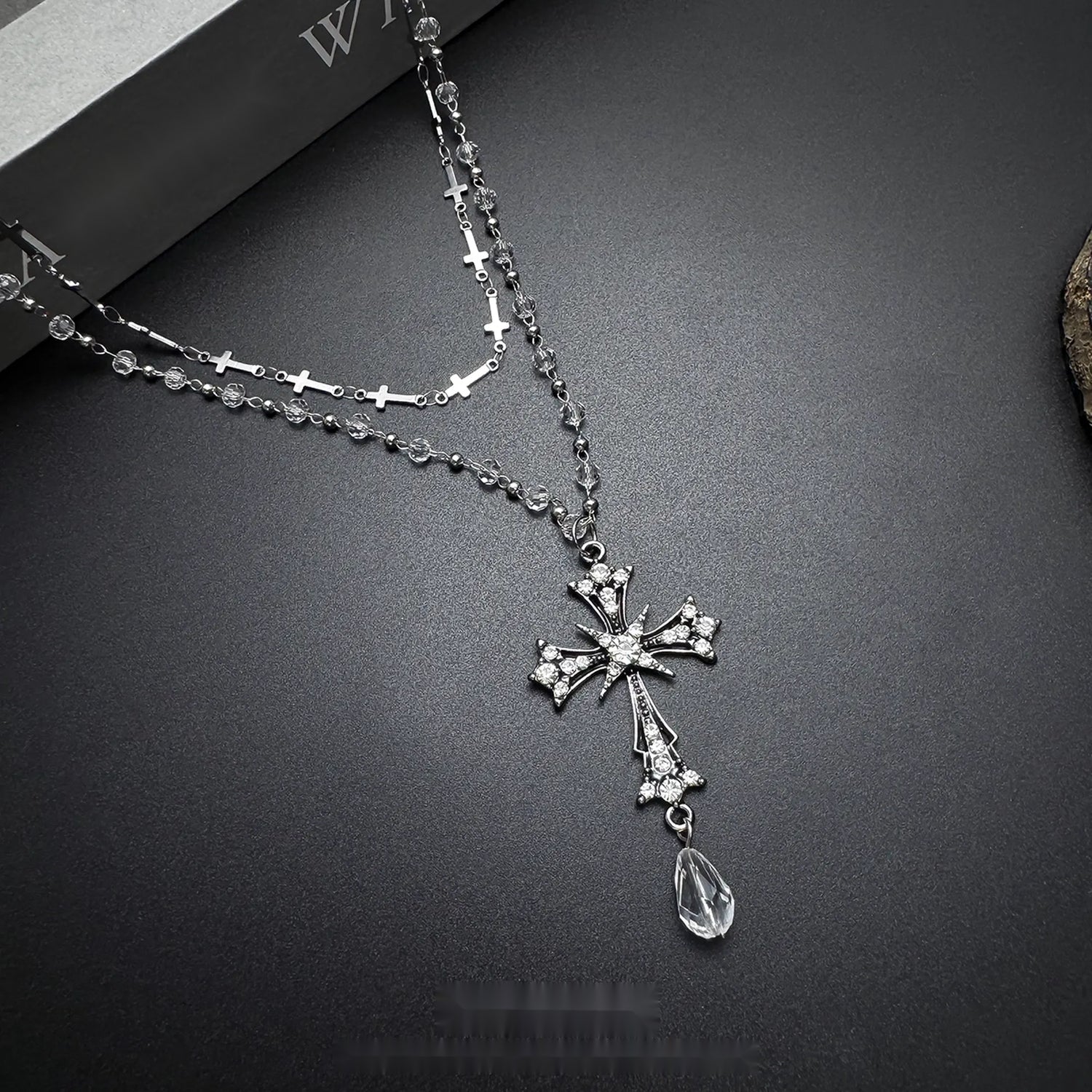Accessories_Dark_Punk_Layered_Cross_Necklace_MISSTT