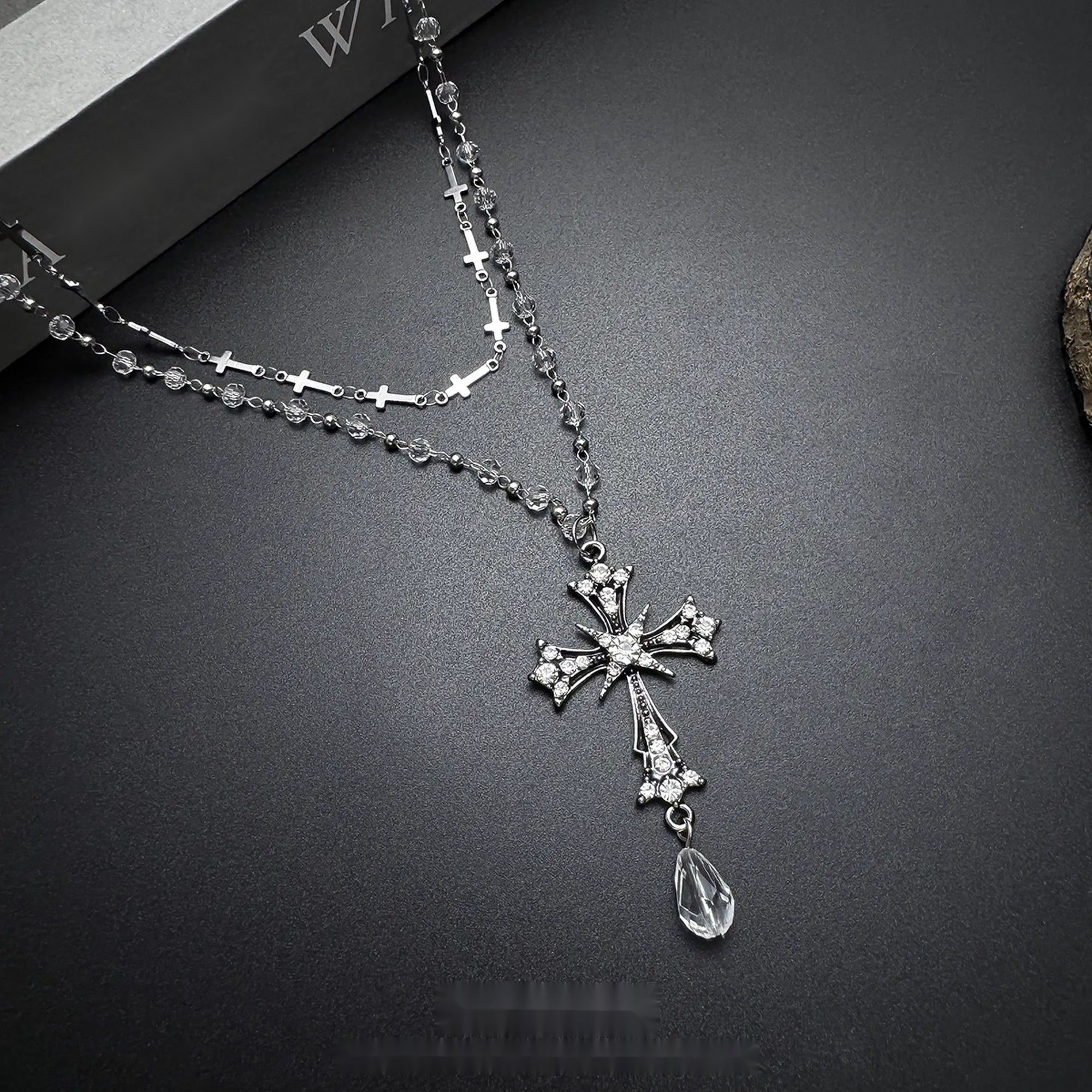 Accessories_Dark_Punk_Layered_Cross_Necklace_MISSTT