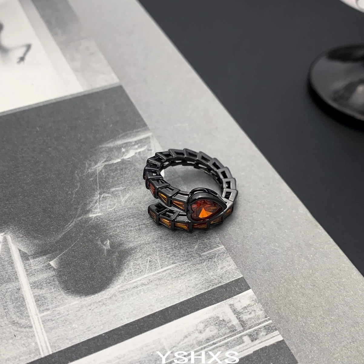 Accessories Dark Red Love Knot Adjustable Ring