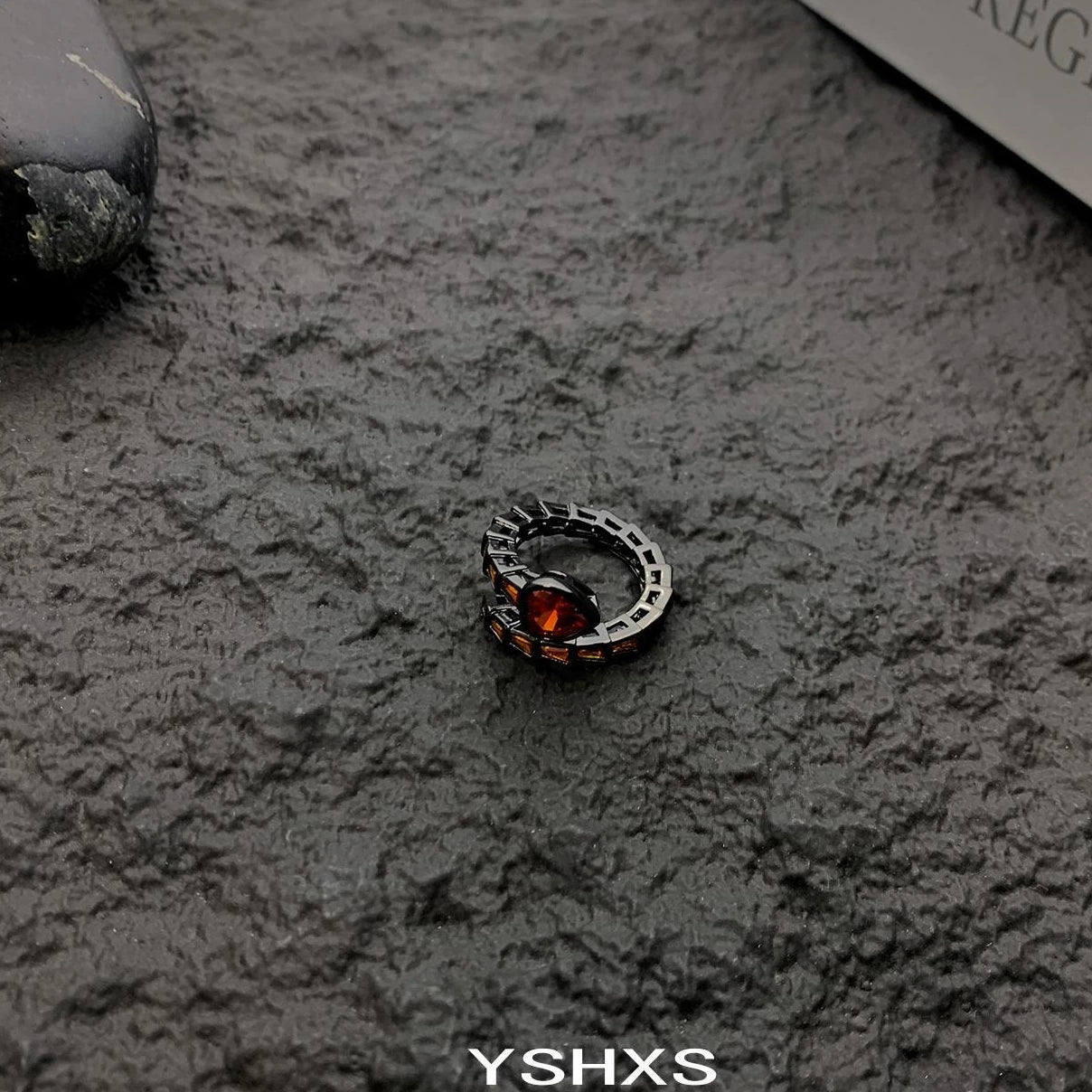 Accessories Dark Red Love Knot Adjustable Ring