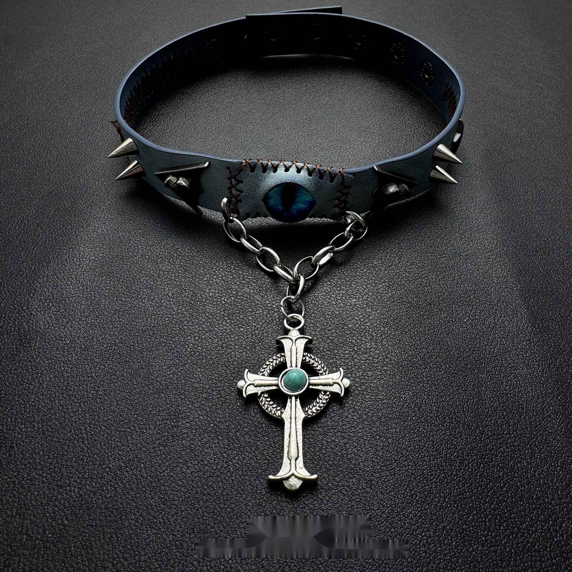 Accessories_Demon_Eye_Choker_With_Cross_Pendant_MISSTT