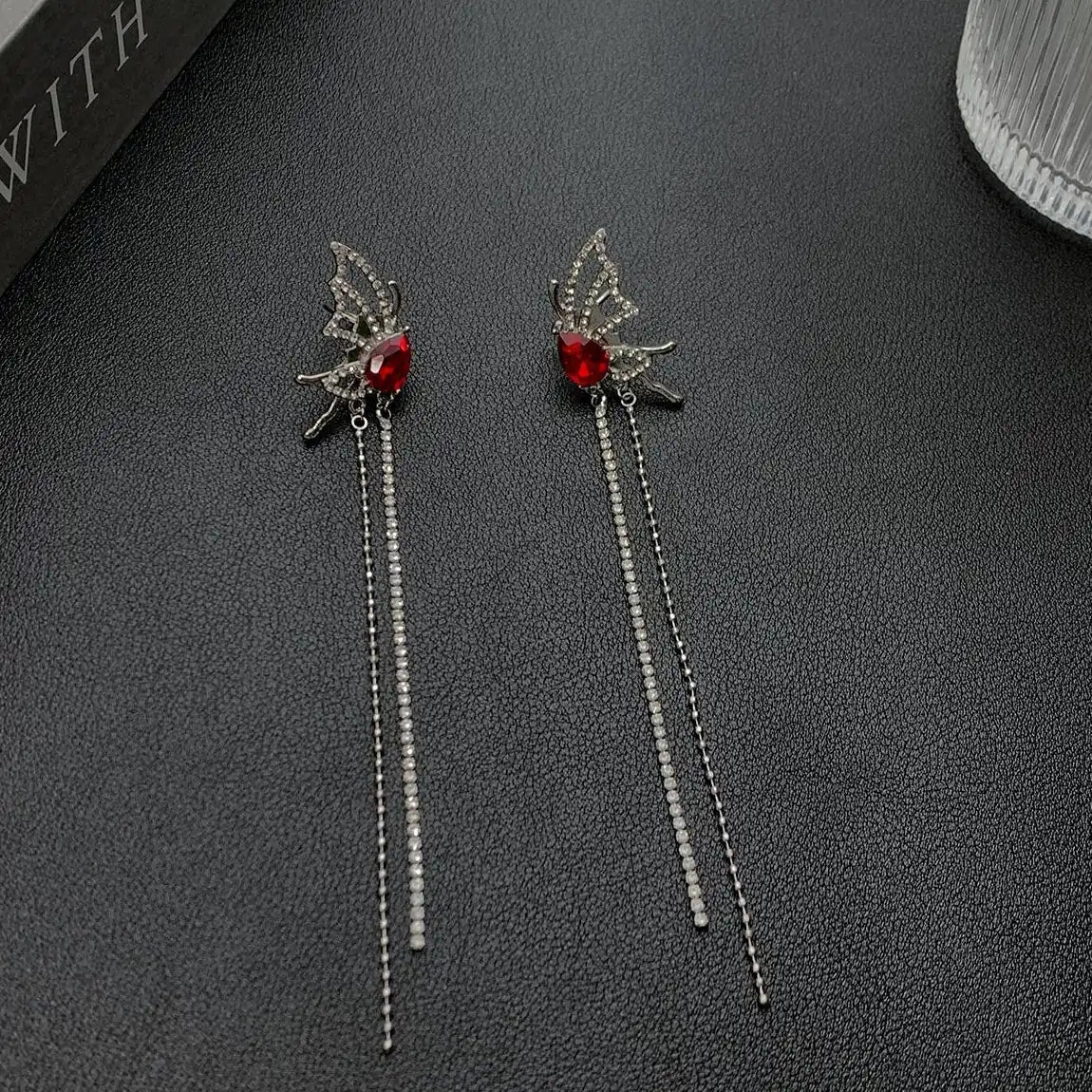 Accessories Diamond Butterfly Tassel Ear Cuffs
