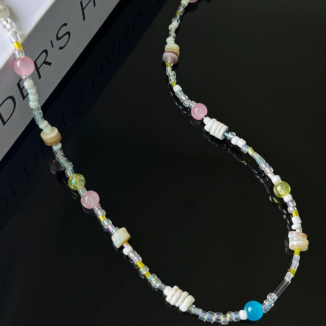Accessories Dopamine Colorful Beaded Necklace