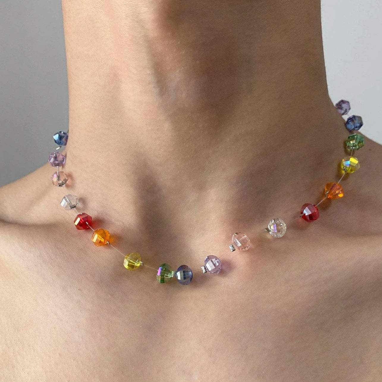Accessories Dopamine Crystal Beaded Necklace