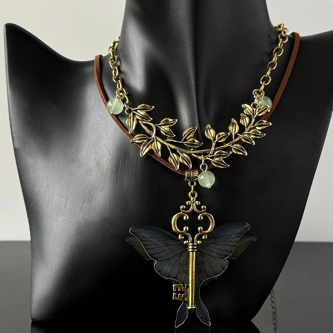 Accessories Double Layer Butterfly Pendant Necklace