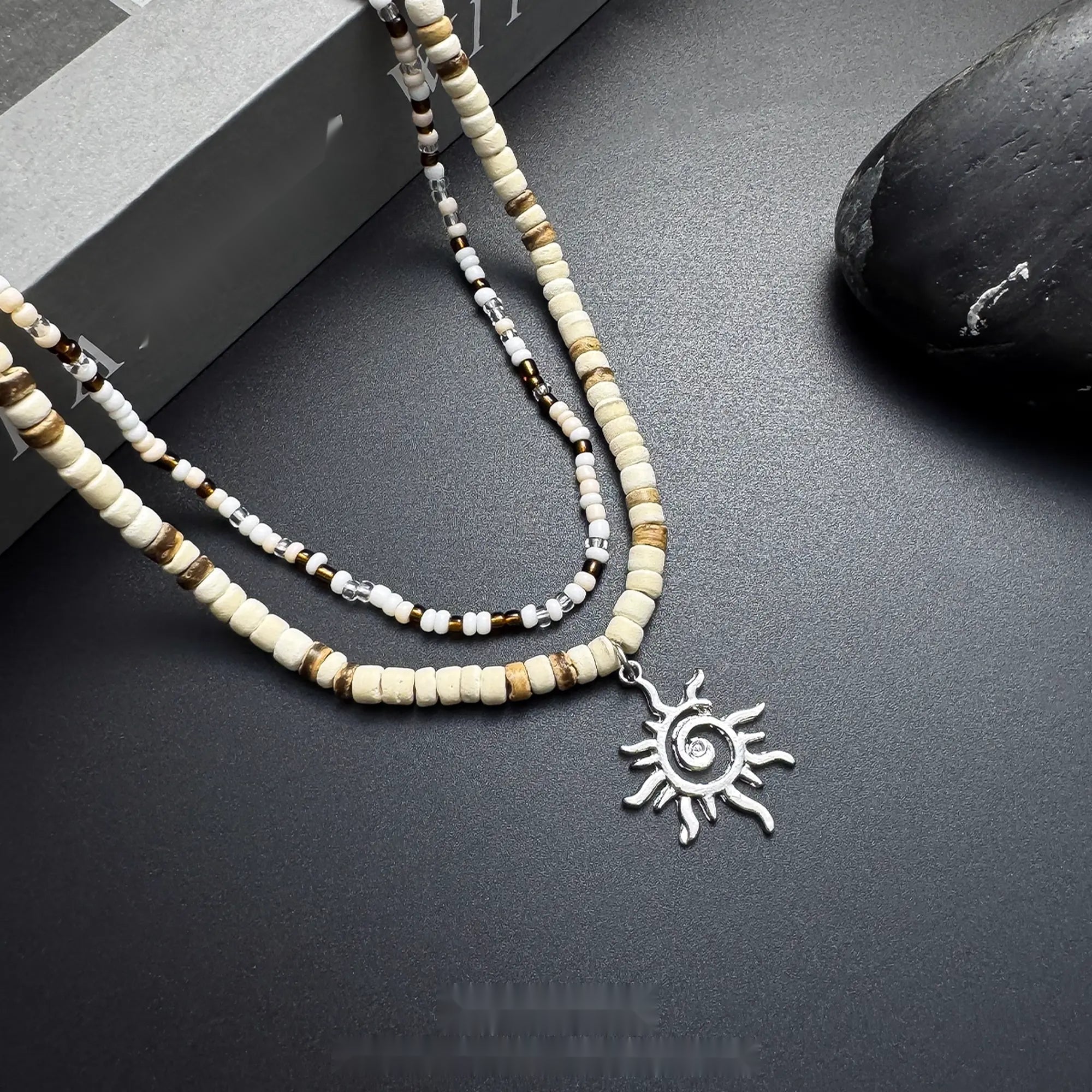 Accessories_Double_Layer_Coconut_Bead_Necklace_With_Sun_Pendant_MISSTT