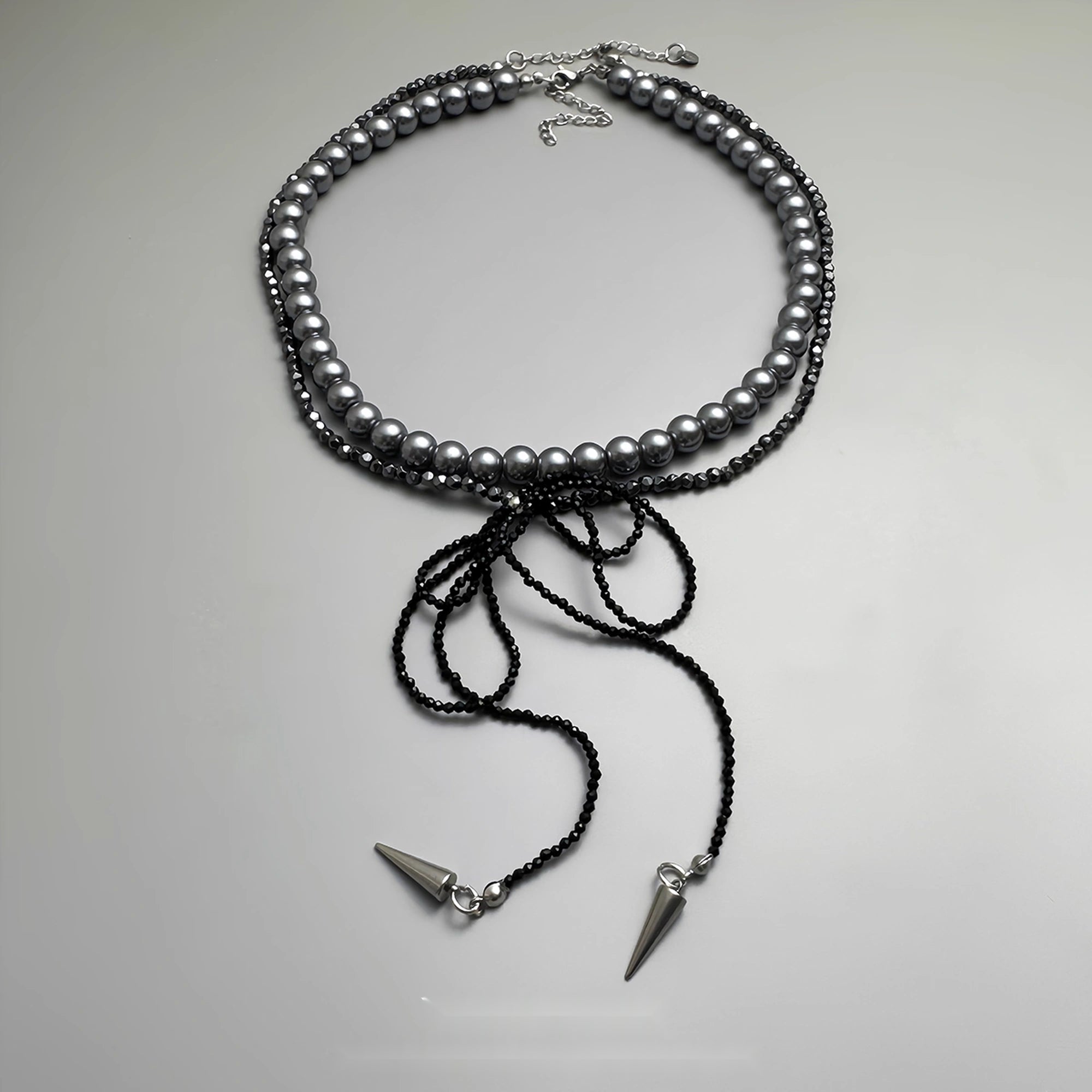 Accessories_Double_Layer_Pearl_Crystal_Bow_Necklace_MISSTT