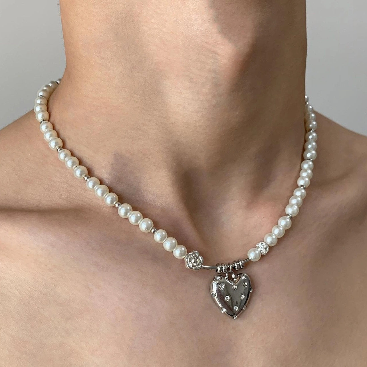 Accessories Elegant Pearl Choker Necklace