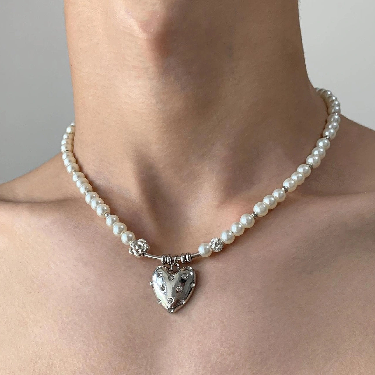 Accessories Elegant Pearl Choker Necklace