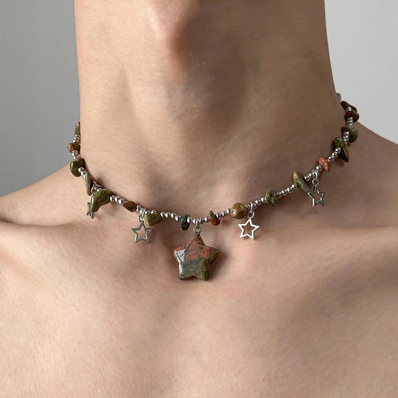 Accessories Forest Star Crystal Bead Necklace