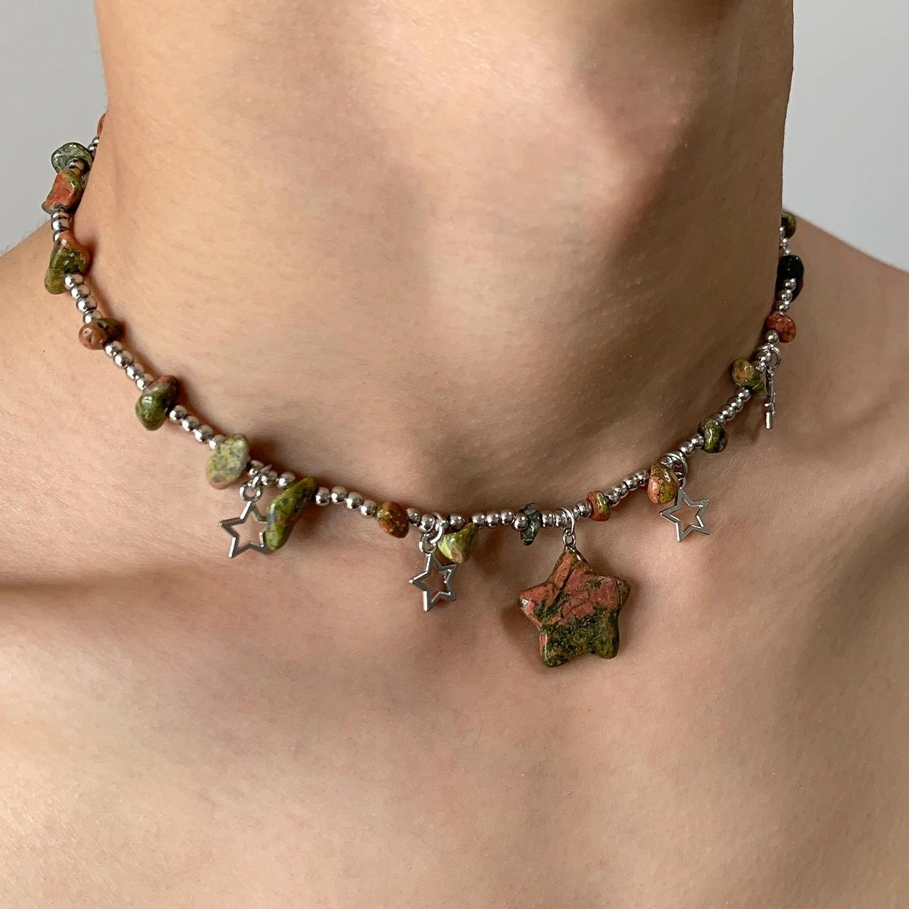 Accessories Forest Star Crystal Bead Necklace