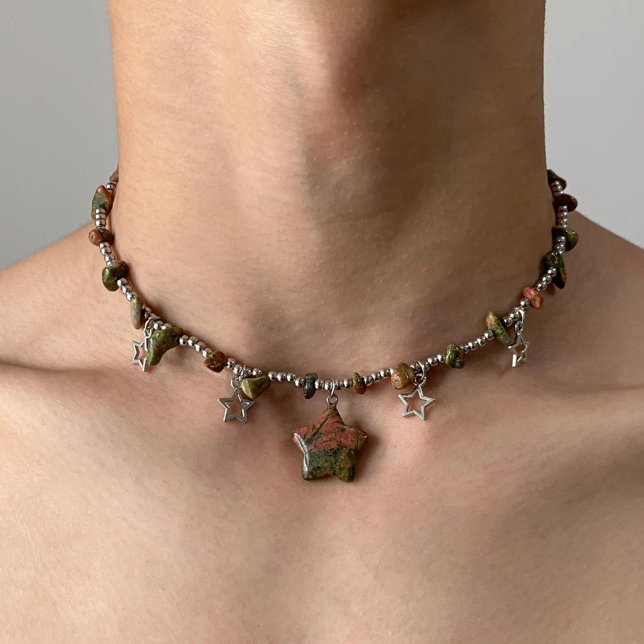 Accessories Forest Star Crystal Bead Necklace