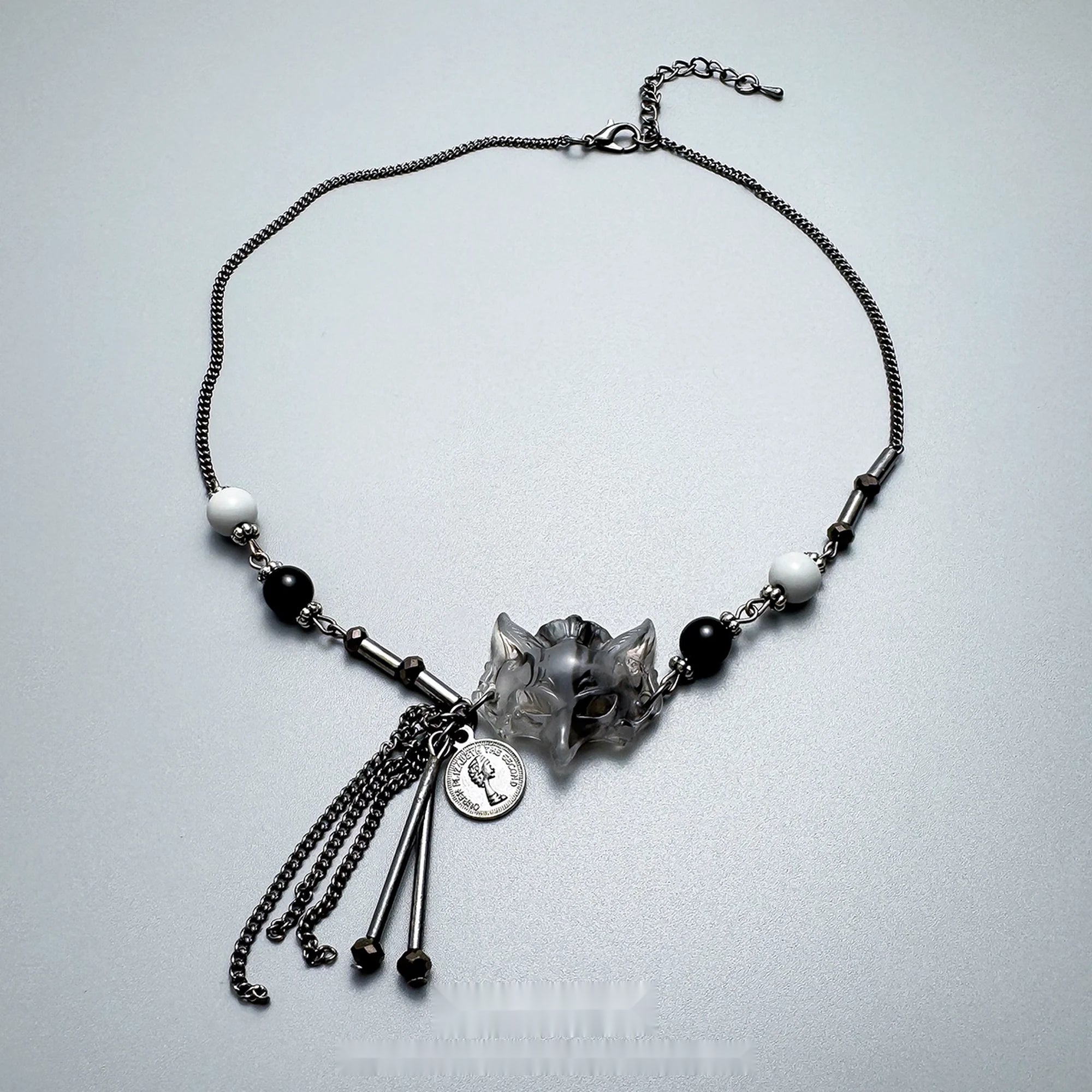 Accessories_Fox_Mask_Beaded_Fringe_Necklace_MISSTT