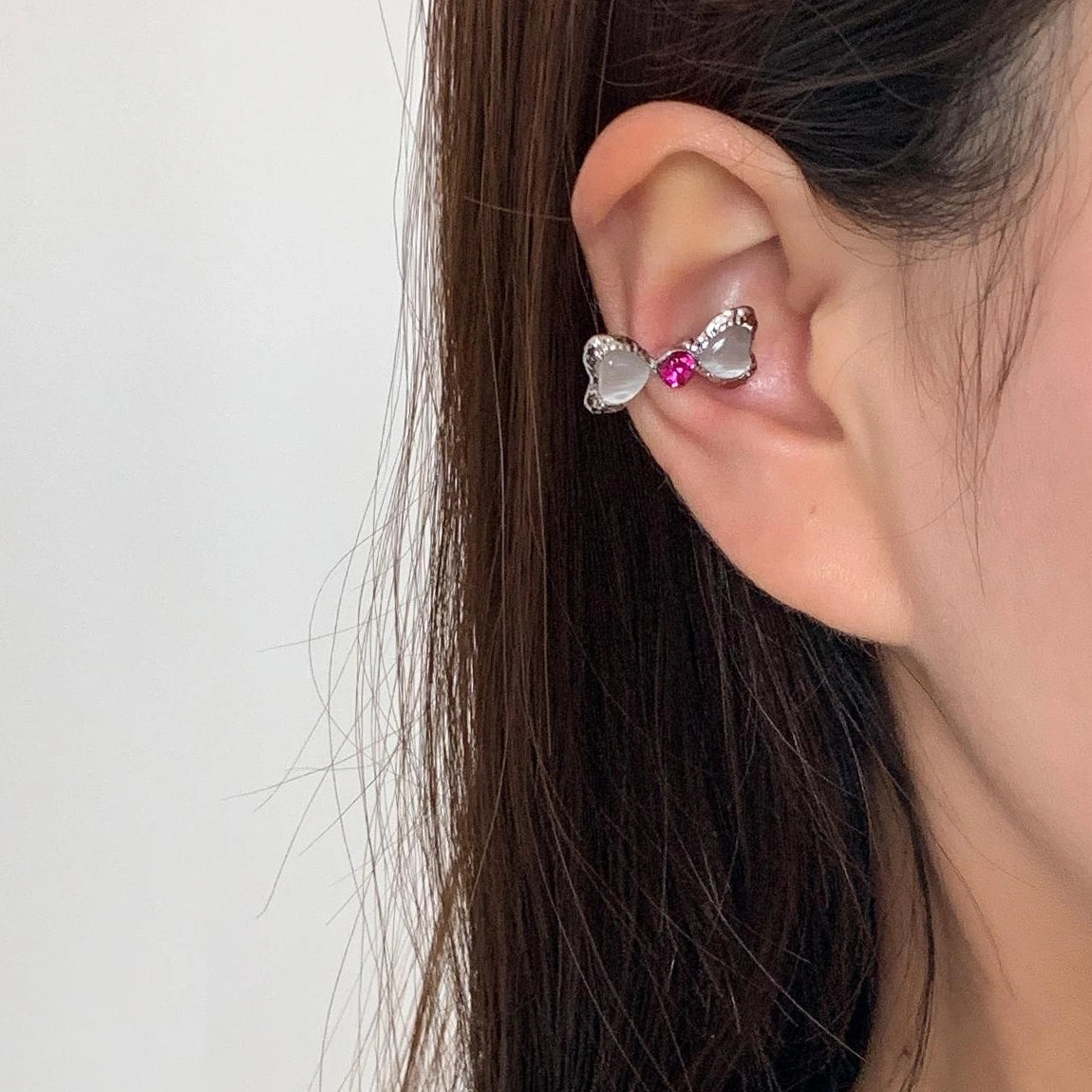 Accessories French Bow Love Ear Cuff