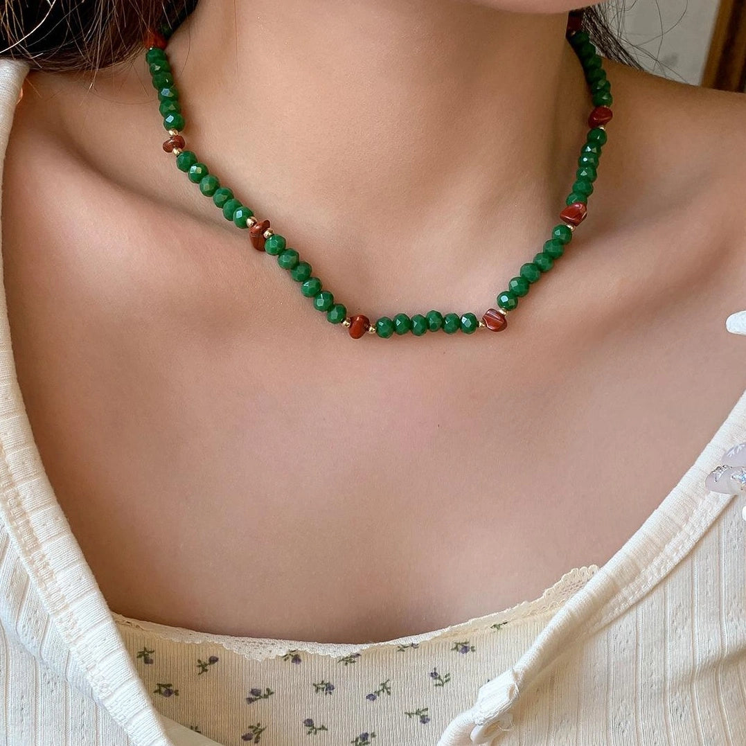 Accessories French Paris Spring Tree Choker V-neck T-shirt Long Sleeve