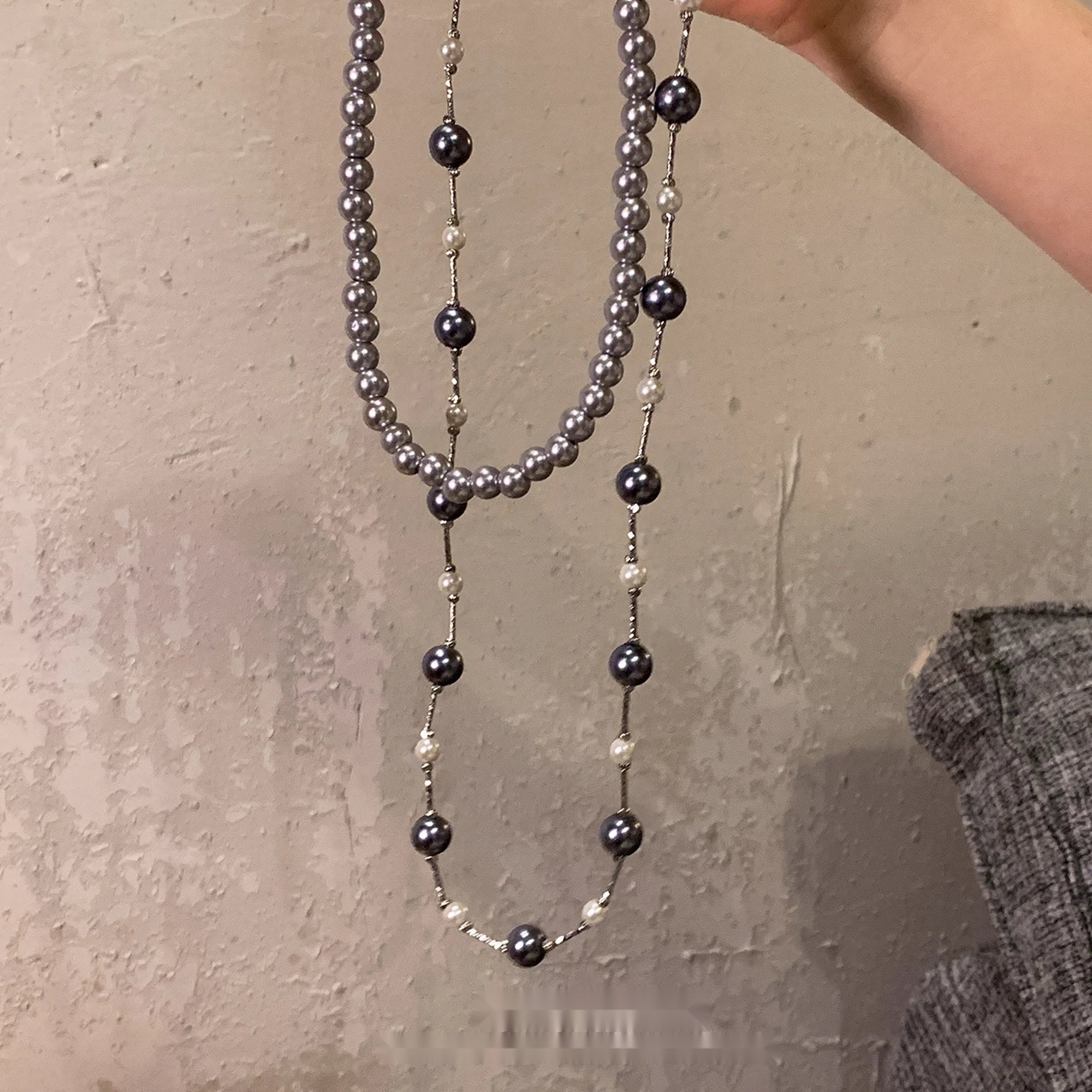 Accessories_French_Pearl_Double_Layer_Beaded_Necklace_MISSTT