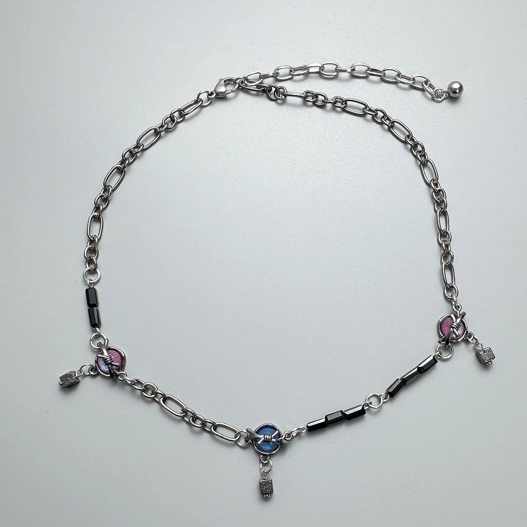 Accessories Fringed Zircon Layered Collarbone Necklace