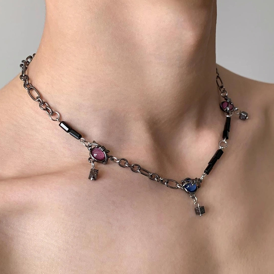 Accessories Fringed Zircon Layered Collarbone Necklace