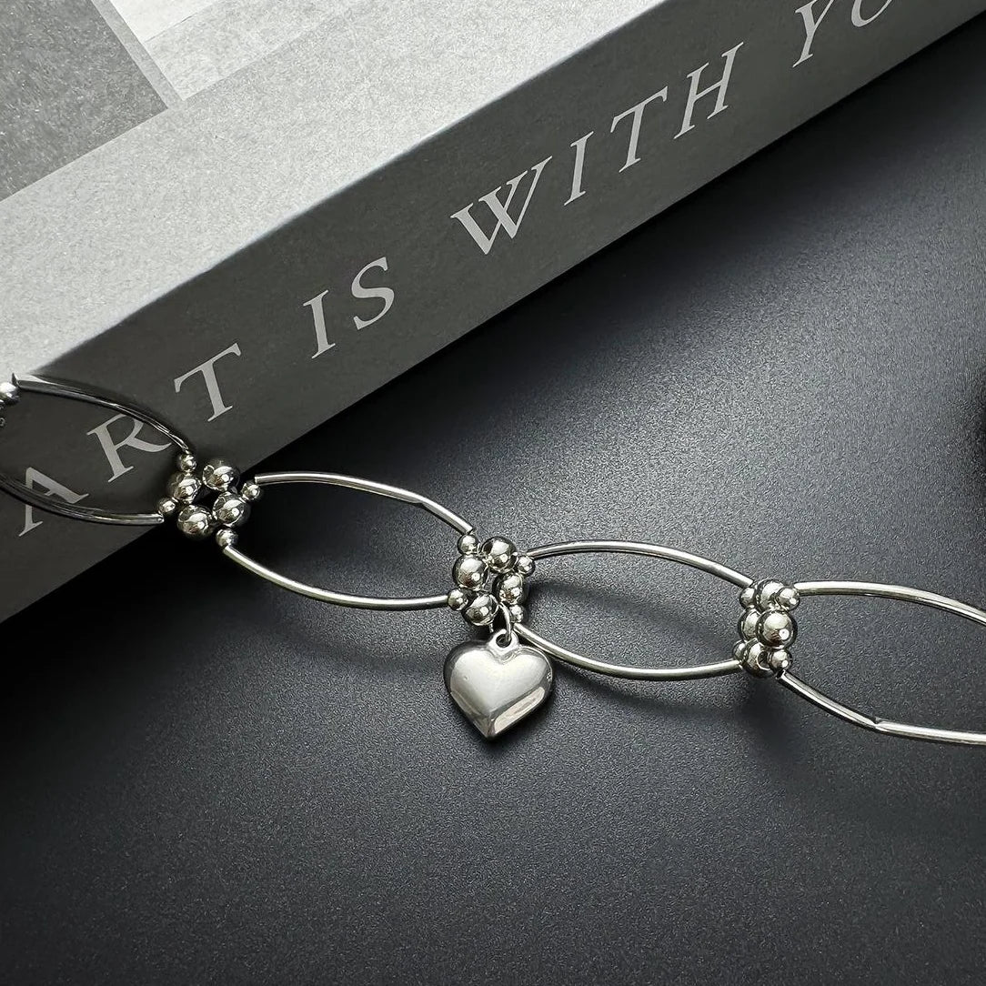 Accessories Geometric Love Pendant Choker Necklace