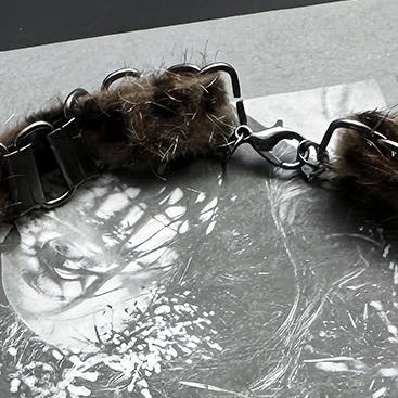 Accessories Gothic Cross Choker With Studs Fringe