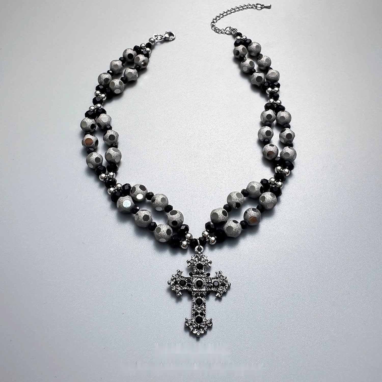 Accessories_Gothic_Layered_Beaded_Cross_Pendant_V-neck_Necklace_MISSTT