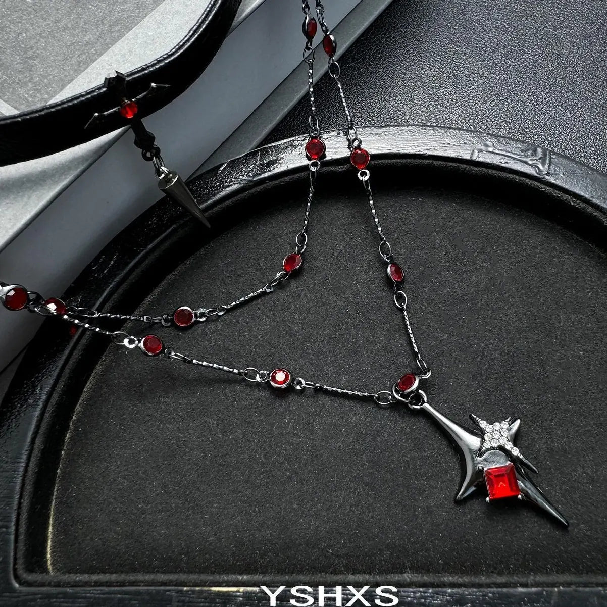 Accessories Gothic Layered Cross Choker Necklace