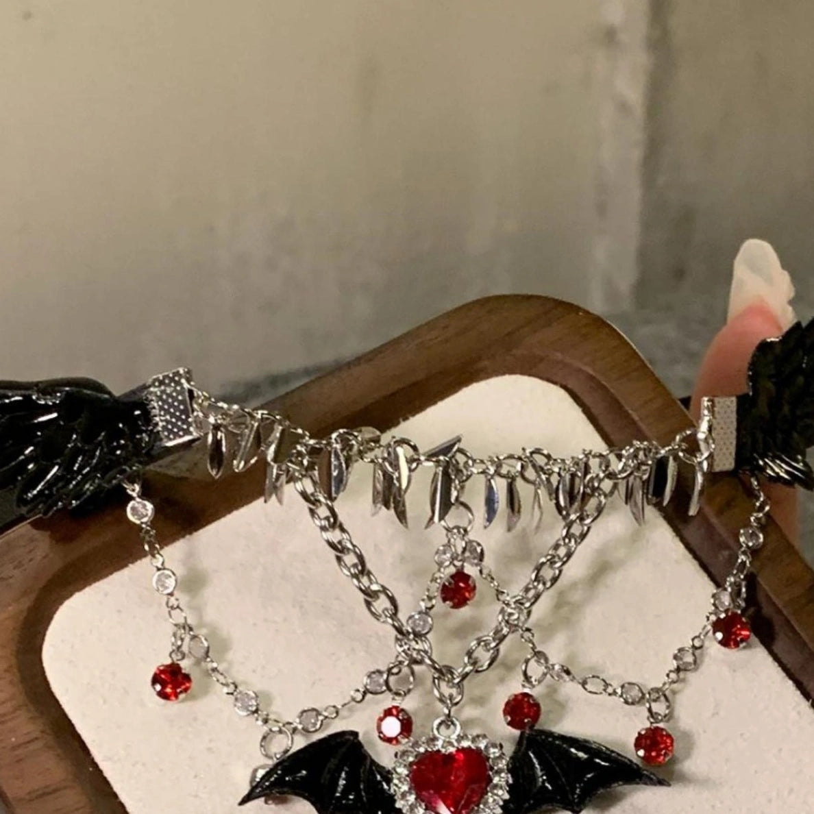 Accessories Gothic Love Bat Wing Choker Necklace