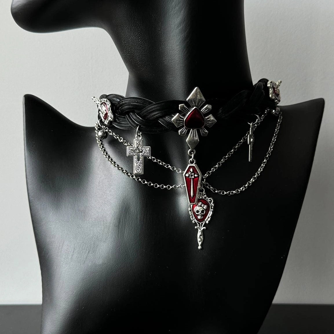 Accessories Gothic Punk Woven Choker Necklace